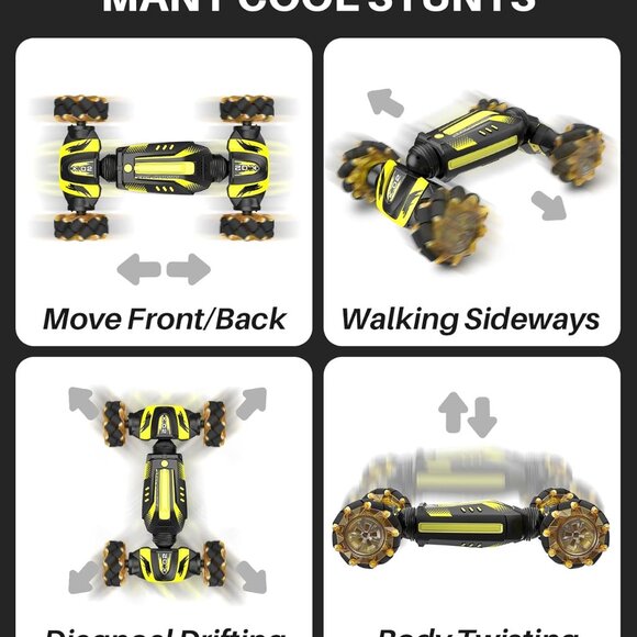 Gesture Sensing RC Stunt Car, 1:12 Large Drifting Remote Control Car - Picture 2 of 7